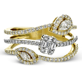 Simon G. Right Hand Ring 18k Gold (White, Yellow) 0.69 ct Diamond - LR2304-18K photo2