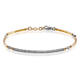 Simon G. Bracelet 18k Gold (White, Yellow) 0.48 ct Diamond - MB1572-Y-18K photo