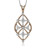 Simon G. Pendant 18k Gold (Rose, White) 0.45 ct Diamond - LP4525-18K photo