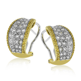 Simon G. Earring 18k Gold (White, Yellow) 2.8 ct Diamond - ME2262-18K2T photo