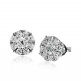 Simon G. 18k White Gold Diamond Earrings - ME1930 photo