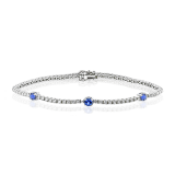 Simon G. Color Bracelet 18k Gold (White) 0.65 ct Sapphire 0.59 ct Diamond - LB2219-A-18K photo