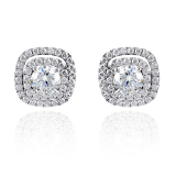 Simon G. Earring 18k Gold (White) 1.4 ct Diamond - ME1561-18K photo