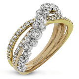 Simon G. Right Hand Ring 18k Gold (Rose, White, Yellow) 0.73 ct Diamond - DR361-18K photo
