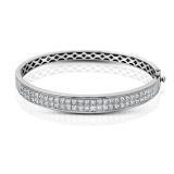 Simon G. Bangle 18k Gold (White) 5.15 ct Diamond - MB1461-18K photo