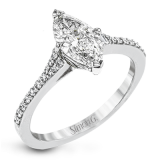 Simon G. 0.16 ctw Straight 18k White Gold Marquise Cut Engagement Ring - LR2507-MQ-W-18KS photo