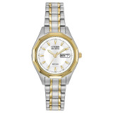 CITIZEN Eco-Drive Quartz Classic Ladies Watch Stainless Steel - EW3144-51A photo