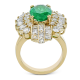 Simon G. Color Ring 18k Gold (Yellow) 3.27 ct Emerald 3.61 ct Diamond - LR2906-18K photo3