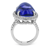 Simon G. Color Ring 18k Gold (White) 27.24 ct Tanzanite 0.97 ct Diamond - MR3041-18K-S photo3