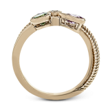 Simon G. Color Ring 18k Gold (Rose) 0.5 ct Sapphire, Tsavorite 0.14 ct Diamond - LR2414-R-18K photo3