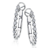 Simon G. Hoop Earring 18k Gold (White) 0.32 ct Diamond - LE4580-18K photo