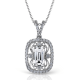 Simon G. Color Pendant 18k Gold (White) 0.26 ct Diamond - TP288-18K photo