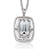 Simon G. Color Pendant 18k Gold (White) 0.62 ct Diamond - TP226-18K photo