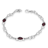 Simon G. Color Bracelet 18k Gold (Black, White) 0.98 ct Ruby 0.44 ct Diamond - MB2044-18K photo