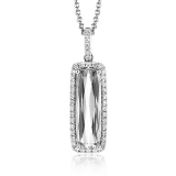 Simon G. Color Pendant 18k Gold (White) 0.22 ct Diamond - LP4498-18K photo