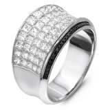 Simon G. Right Hand Ring 18k Gold (Black, White) 4.58 ct Diamond - MR1720-18KBW photo