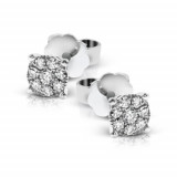 Simon G. 18k White Gold Diamond Earrings - ME1928 photo