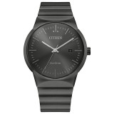 CITIZEN Eco-Drive Quartz Axiom Mens Watch Stainless Steel - BM7587-52H photo