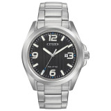 CITIZEN Eco-Drive Weekender Garrison Mens Watch Stainless Steel - AW1430-86E photo