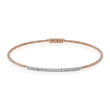 Simon G. Bangle 18k Gold (Rose, White) 0.28 ct Diamond - LB2343-R-18KWR photo