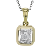 Simon G. Pendant 18k Gold (White, Yellow) 0.24 ct Diamond - LP4804-18K photo