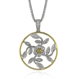 Simon G. Pendant 18k Gold (White, Yellow) 0.32 ct Diamond - MP1000-18K photo