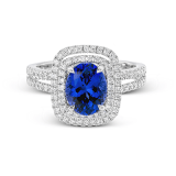 Simon G. Color Ring 18k Gold (White) 2.47 ct Sapphire 0.52 ct Diamond - MR1920-D-18K-S photo2