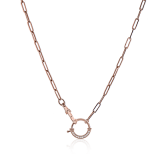 Simon G. Necklace 18k Gold (Rose) 0.08 ct Diamond - LP4819-R-18K photo