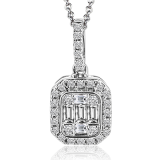 Simon G. Pendant 18k Gold (White) 0.28 ct Diamond - LP2030-18K photo