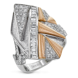 Simon G. Right Hand Ring 18k Gold (Rose, White) 0.96 ct Diamond - LR2663-18K photo