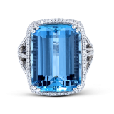 Simon G. Color Ring 18k Gold (White) 15.48 ct Aquamarine 0.56 ct Diamond - MR2527-18K-S photo2