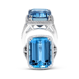 Simon G. Color Ring 18k Gold (White) 15.48 ct Aquamarine 0.56 ct Diamond - MR2527-18K-S photo3