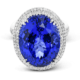 Simon G. Color Ring 18k Gold (Rose, White) 20.44 ct Tanzanite 1.05 ct Diamond - LR1120-18K-S photo2