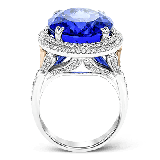 Simon G. Color Ring 18k Gold (Rose, White) 20.44 ct Tanzanite 1.05 ct Diamond - LR1120-18K-S photo3