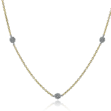 Simon G. Necklace 18k Gold (White, Yellow) 0.57 ct Diamond - CH119-Y-18K photo