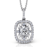 Simon G. Color Pendant 18k Gold (White) 0.2 ct Diamond - MP1632-18K photo