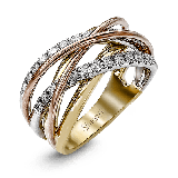 Simon G. Right Hand Ring 18k Gold (Rose, White, Yellow) 0.48 ct Diamond - MR1854-18K photo