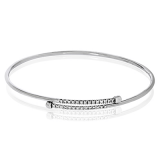 Simon G. Bangle 18k Gold (White) 0.21 ct Diamond - LB2016-18K photo