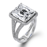 Simon G. Color Ring 18k Gold (White) 0.89 ct Diamond - MR1786-18K photo