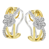 Simon G. Earring 18k Gold (White, Yellow) 0.33 ct Diamond - ME2376-18K photo