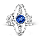 Simon G. Color Ring Platinum (White) 1.41 ct Sapphire 1.02 ct Diamond - TR613-PT-S photo2