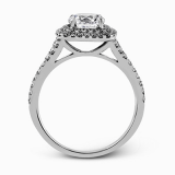 Simon G. Bridal Set 18k White Gold Round Cut Engagement Ring - MR2459-W-18KS photo3
