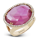 Simon G. Color Ring 18k Gold (Rose) 14.88 ct Tourmaline 0.39 ct Diamond - LR3003-18KR-S photo