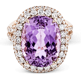 Simon G. Color Ring 18k Gold (Rose) 12.06 ct Kunzite 1.49 ct Diamond - MR2469-18K-S photo2