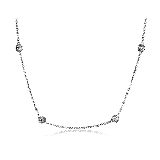 Simon G. Necklace 18k Gold (White) 0.25 ct Diamond - CH109-18K photo