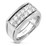 Simon G Men Ring Platinum (White) 1.45 ct Diamond - MR3099-PT photo