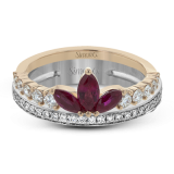 Simon G. Right Hand Ring 18k Gold (Rose, White) 0.7 ct Ruby 0.59 ct Diamond - LR2379-R-18K photo2