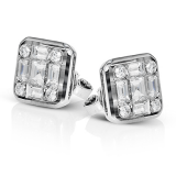 Simon G. Earring 18k Gold (White) 1.32 ct Diamond - LE4450-18K photo