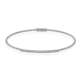 Simon G. Bangle 18k Gold (White) 0.26 ct Diamond - LB2343-18KW photo