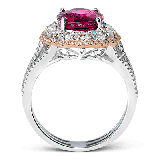 Simon G. Color Ring 18k Gold (Rose, White) 3.28 ct Spinel 1.35 ct Diamond - MR2473-18K-S photo2